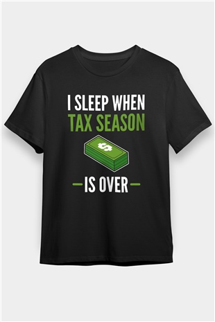 Muhasebeci Siyah Unisex Tişört T-Shirt - TişörtFabrikası