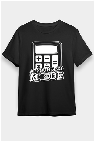 Muhasebeci Siyah Unisex Tişört T-Shirt - TişörtFabrikası