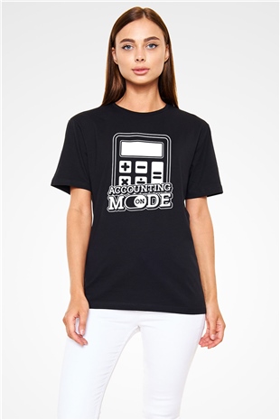 Muhasebeci Siyah Unisex Tişört T-Shirt - TişörtFabrikası