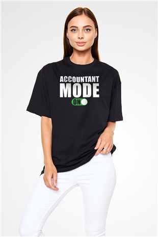 Muhasebeci Siyah Oversize Tişört Oversize T-shirt - TişörtFabrikası