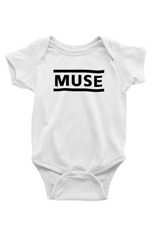 Muse Beyaz Bebek Body - Zıbın
