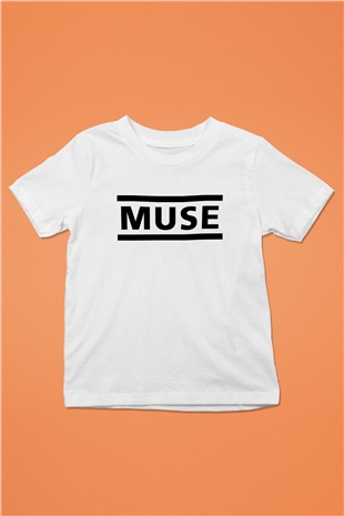 Muse Beyaz Unisex Çocuk Tişört