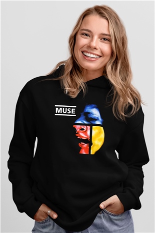 Muse Siyah Unisex Hoodie