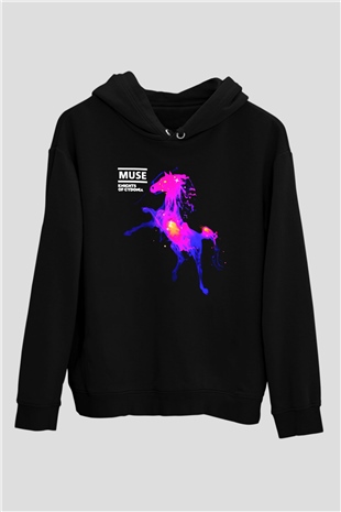 Muse Siyah Unisex Hoodie