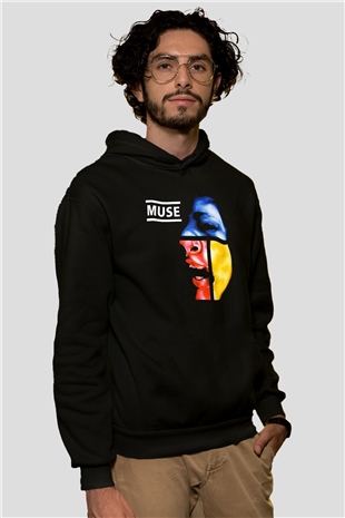 Muse Siyah Unisex Hoodie