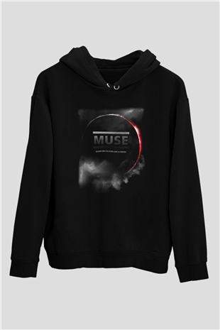 Muse Siyah Unisex Hoodie