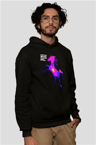 Muse Siyah Unisex Hoodie