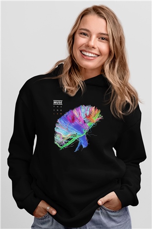 Muse Siyah Unisex Hoodie