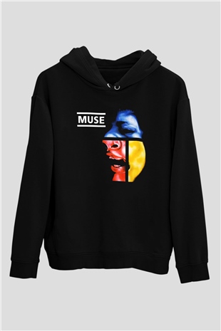 Muse Siyah Unisex Hoodie