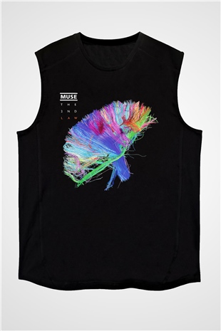 Muse Siyah Unisex Kolsuz Tişört