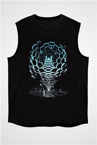 Muse Siyah Unisex Kolsuz Tişört