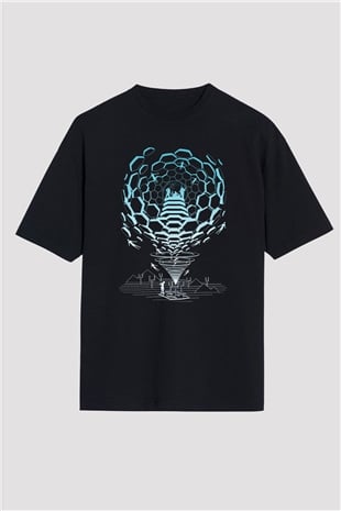 Muse Siyah Unisex Oversize Tişört T-Shirt