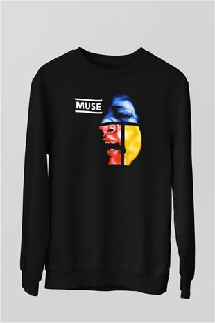 Muse Siyah Unisex Sweatshirt