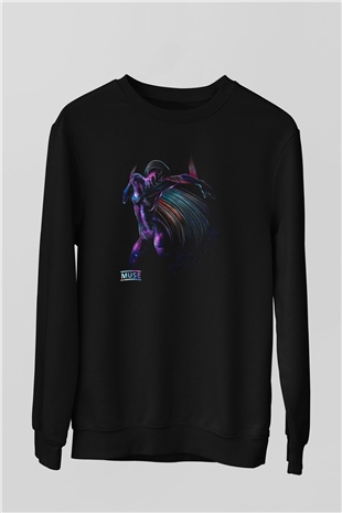 Muse Siyah Unisex Sweatshirt