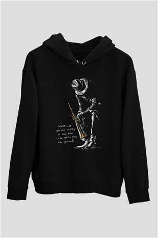 MüzisyenSiyah  Unisex Hoodie