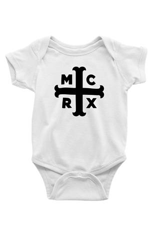 My Chemical Romance Baskılı Beyaz Unisex Bebek Body - Zıbın