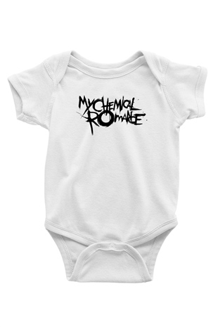 My Chemical Romance Baskılı Beyaz Unisex Bebek Body - Zıbın