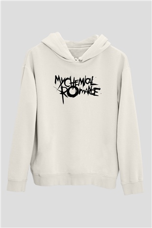 My Chemical Romance Beyaz Unisex Kapşonlu Sweatshirt