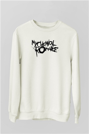 My Chemical Romance Beyaz Unisex Sweatshirt