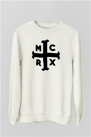 My Chemical Romance Beyaz Unisex Sweatshirt