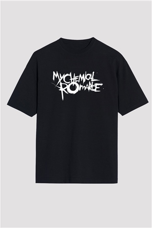 My Chemical Romance Siyah Unisex Oversize Tişört T-Shirt