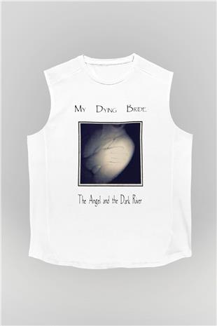 My Dying Bride Baskılı Beyaz Unisex Kolsuz Tişört - Tshirt