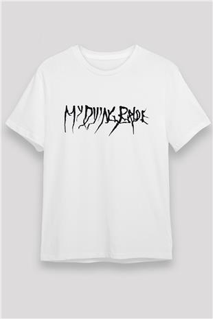 My Dying Bride Baskılı Unisex Beyaz Tişört - Tshirt