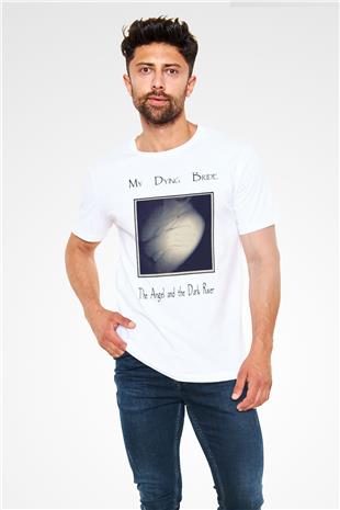 My Dying Bride Baskılı Unisex Beyaz Tişört - Tshirt