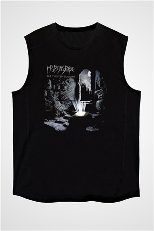 My Dying Bride Baskılı Unisex Siyah Kolsuz Tişört - Tshirt