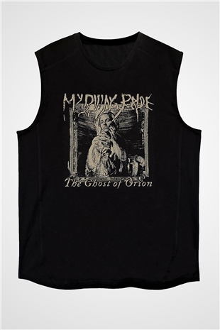 My Dying Bride Baskılı Unisex Siyah Kolsuz Tişört - Tshirt