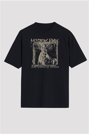 My Dying Bride Baskılı Unisex Siyah Oversize Tişört - Tshirt
