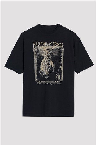 My Dying Bride Baskılı Unisex Siyah Oversize Tişört - Tshirt