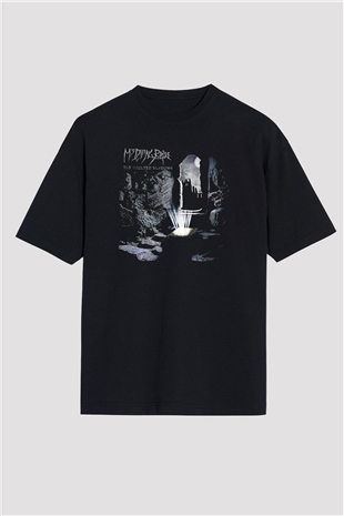 My Dying Bride Baskılı Unisex Siyah Oversize Tişört - Tshirt