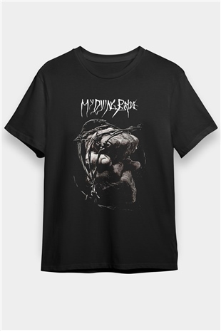 My Dying Bride Baskılı Unisex Siyah Tişört - Tshirt