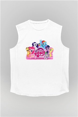My Little Pony Beyaz Unisex Kolsuz Tişört