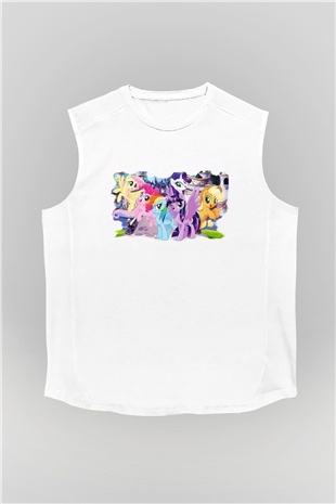 My Little Pony Beyaz Unisex Kolsuz Tişört
