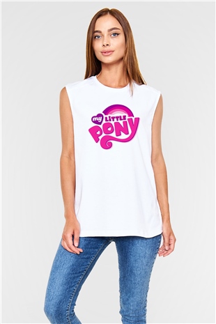 My Little Pony Beyaz Unisex Kolsuz Tişört