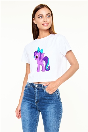 My Little Pony Beyaz Unisex Oversize Tişört