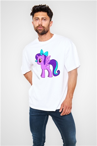 My Little Pony Beyaz Unisex Oversize Tişört