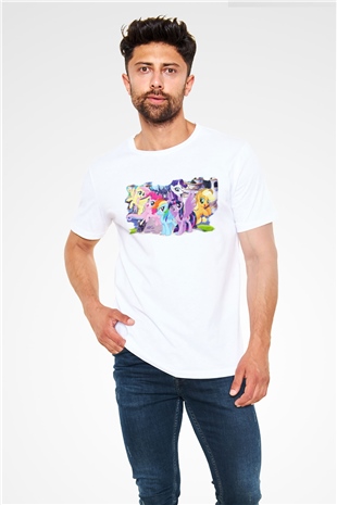 My Little Pony Beyaz Unisex Tişört