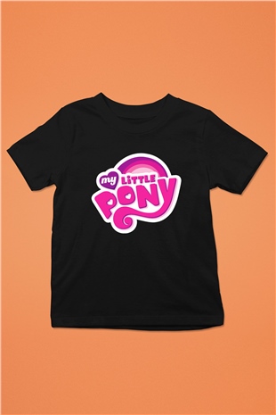 My Little Pony Siyah Unisex  Çocuk Tişört