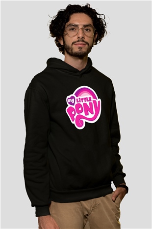 My Little Pony Siyah Unisex Hoodie