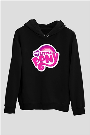 My Little Pony Siyah Unisex Hoodie