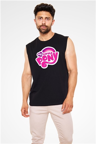My Little Pony Siyah Unisex  Kolsuz Tişört