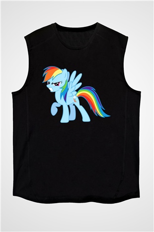 My Little Pony Siyah Unisex Kolsuz Tişört