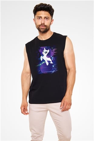 My Little Pony Siyah Unisex Kolsuz Tişört