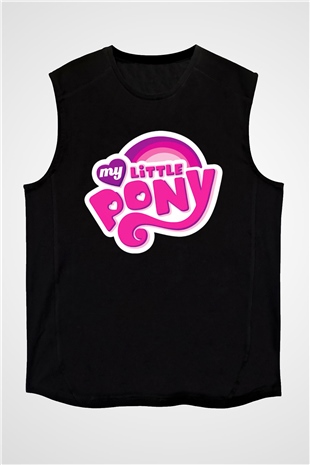 My Little Pony Siyah Unisex  Kolsuz Tişört