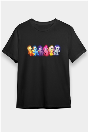 My Little Pony Siyah Unisex Tişört