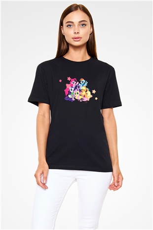 My Little Pony Siyah Unisex Tişört