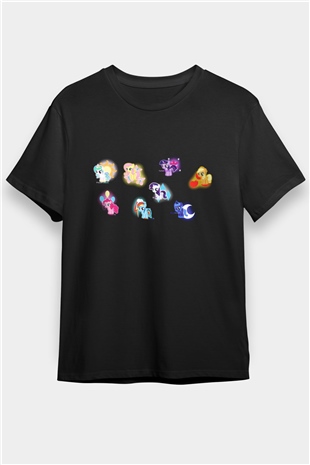 My Little Pony Siyah Unisex Tişört
